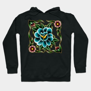 rose flower square Hoodie